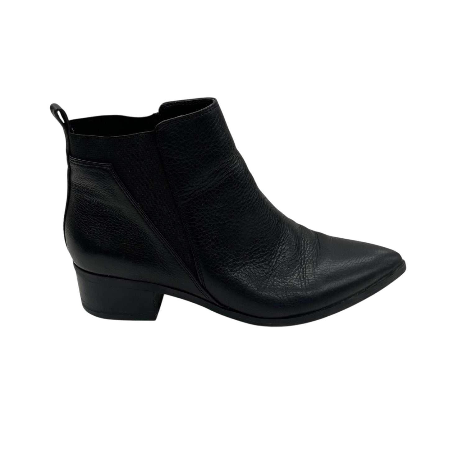 Boots Leather By Marc Fisher In Black, Size:7.5