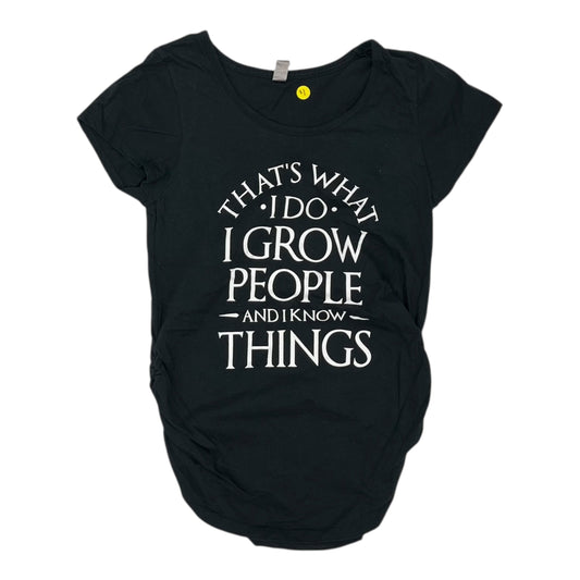 Mat Top Ss By Clothes Mentor In Black, Size:L