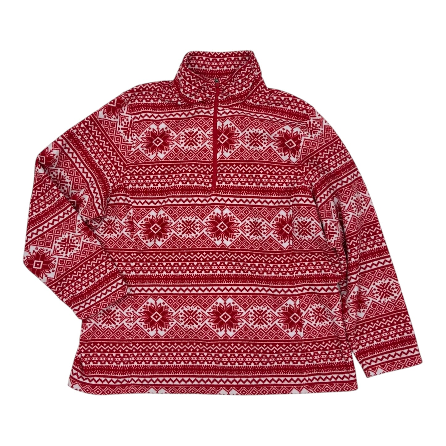 Athletic Fleece By Lands End In Red, Size:1X