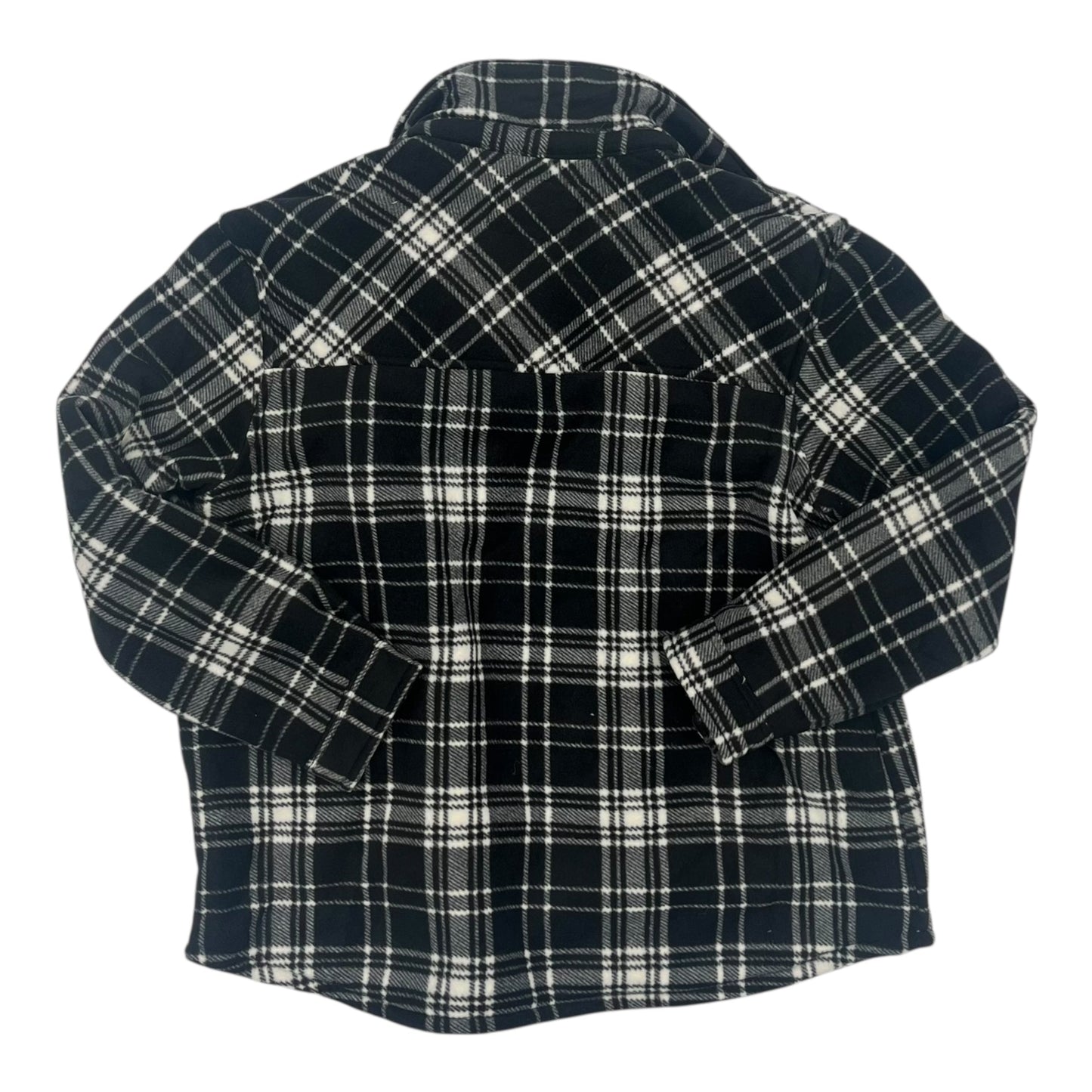 Jacket Shirt By Sage In Plaid Pattern, Size:Xl