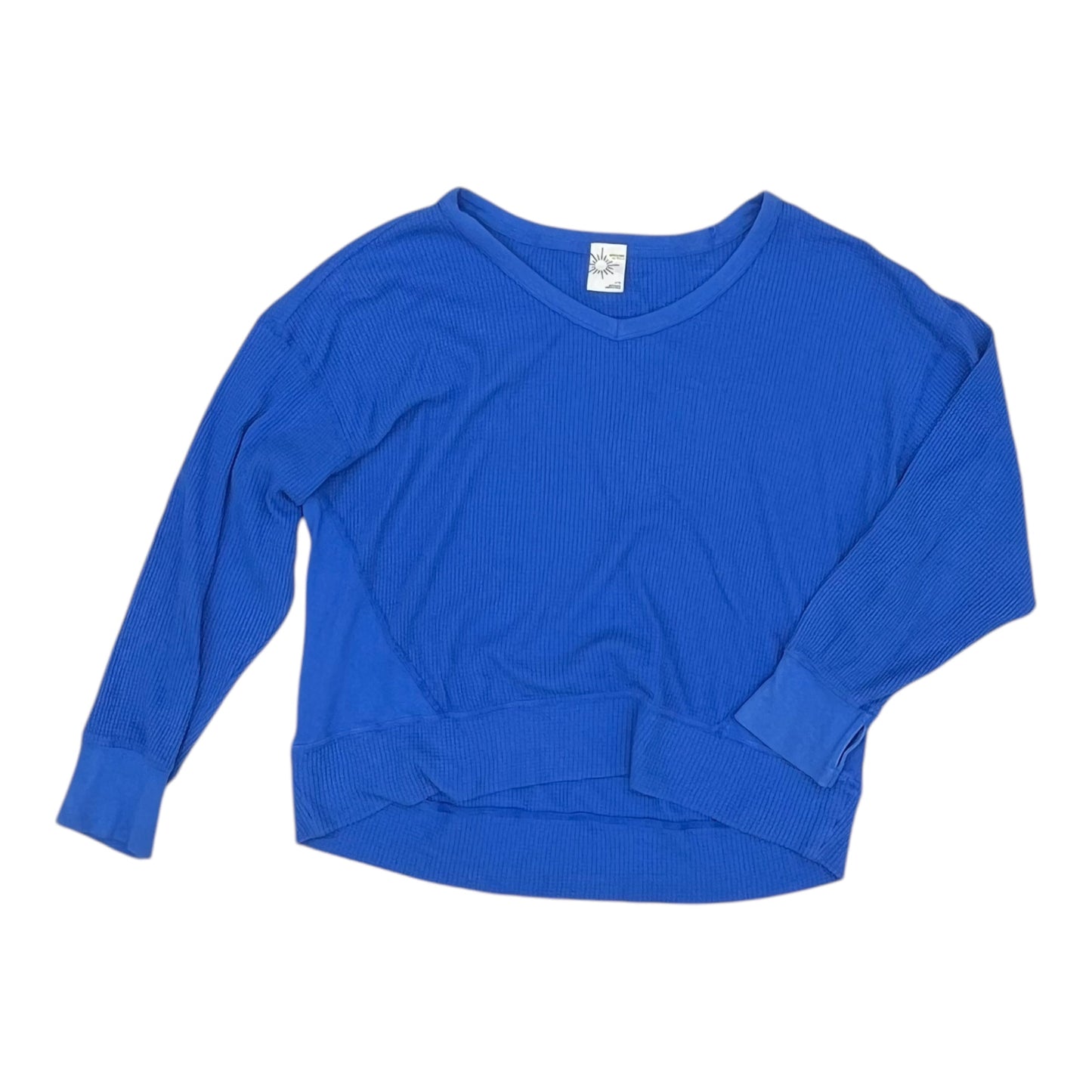 Athletic Top Ls Crewneck By Aerie In Blue, Size:L