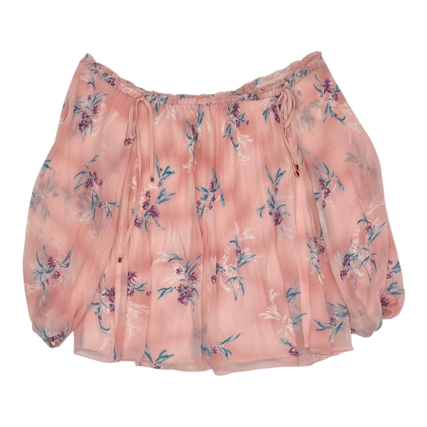 Blouse Ls By Lane Bryant In Pink, Size:Xl