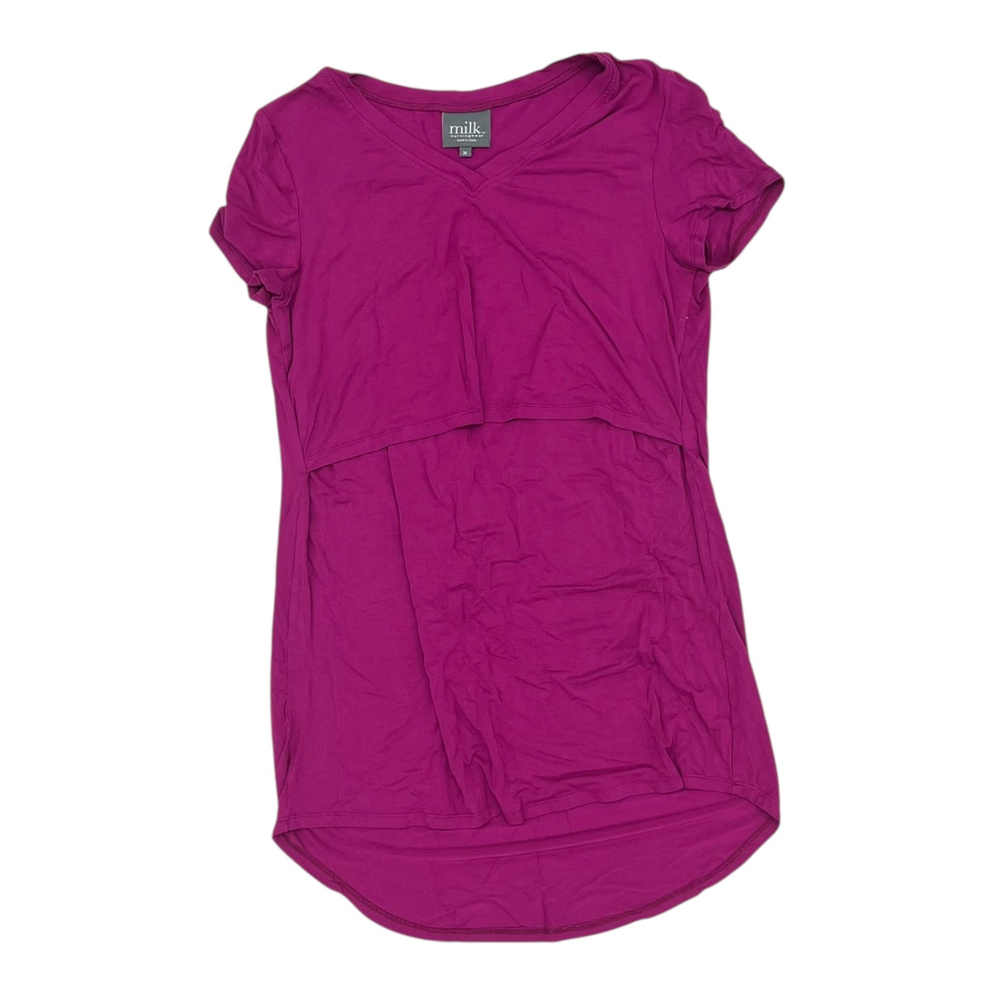 Mat Top Ss By Clothes Mentor In Pink, Size:M