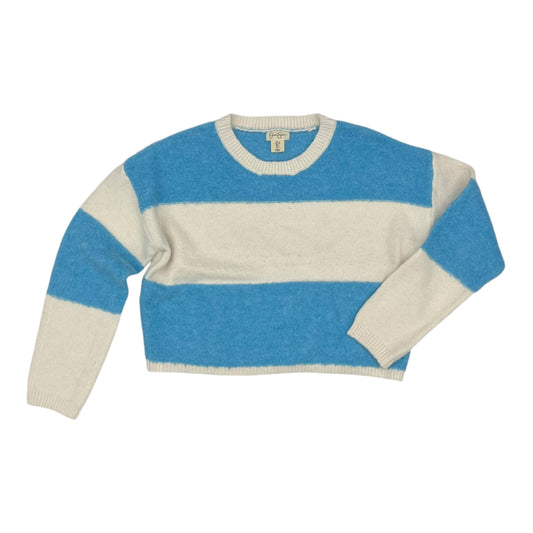 Sweater By Jessica Simpson In Blue & Cream, Size:L