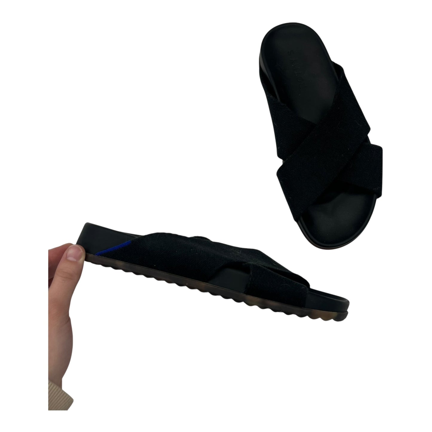 Sandals Flats By Rothys In Black, Size:7.5