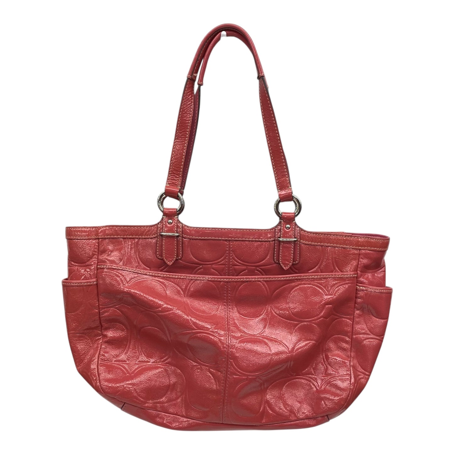 Handbag Designer By Coach In Pink, Size:Large