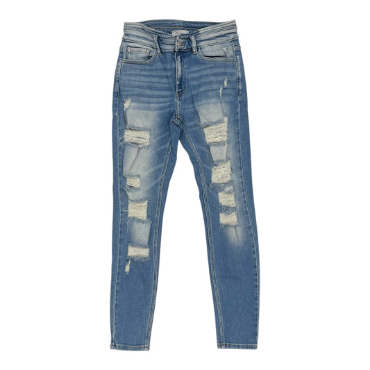 Jeans Skinny By Kancan In Blue Denim, Size:6