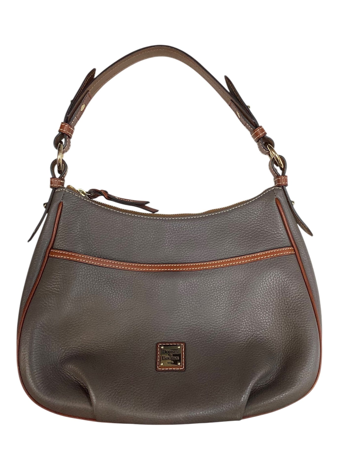 Handbag Designer By Dooney And Bourke In Taupe, Size:Medium
