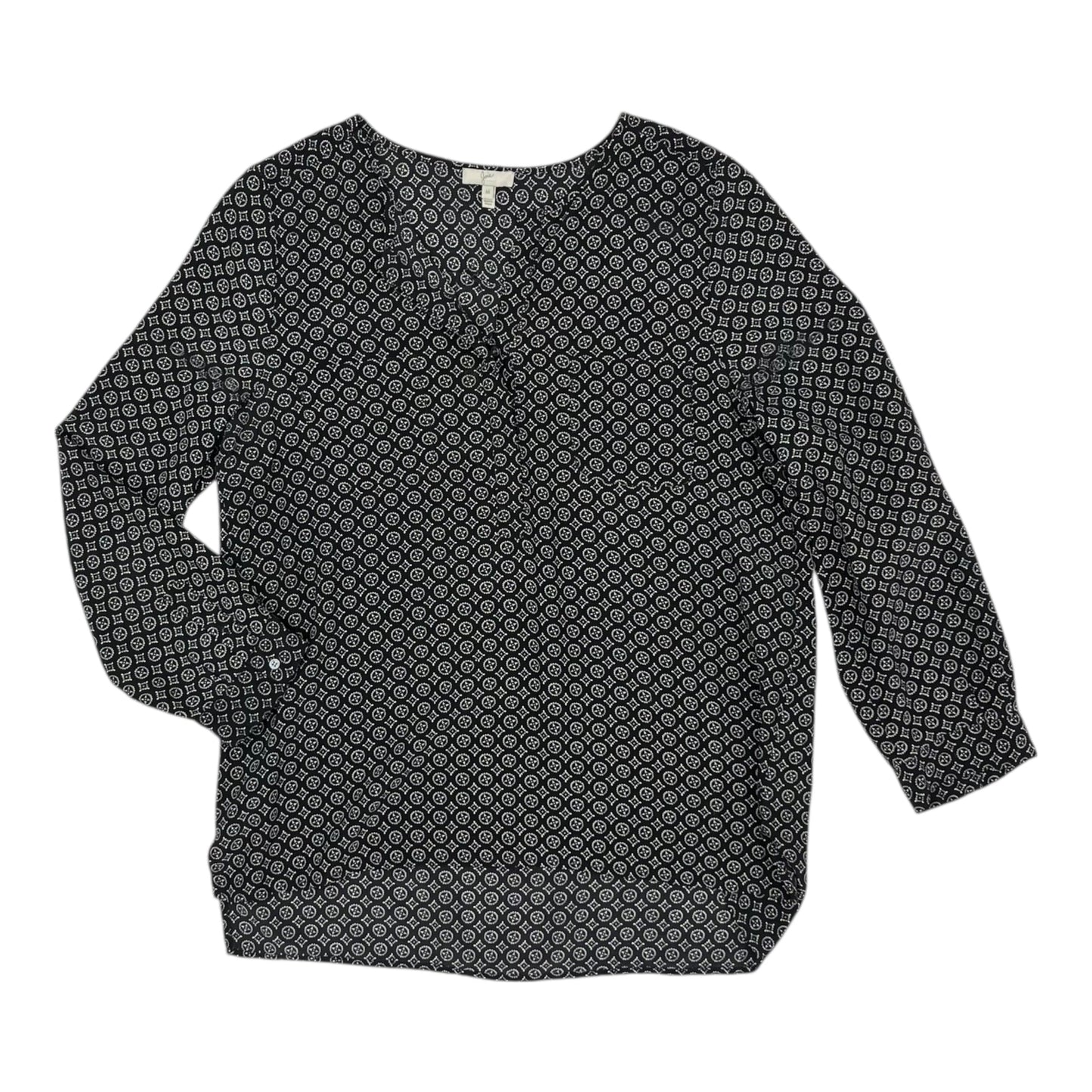 Blouse Ls By Joie In Black & White, Size:M