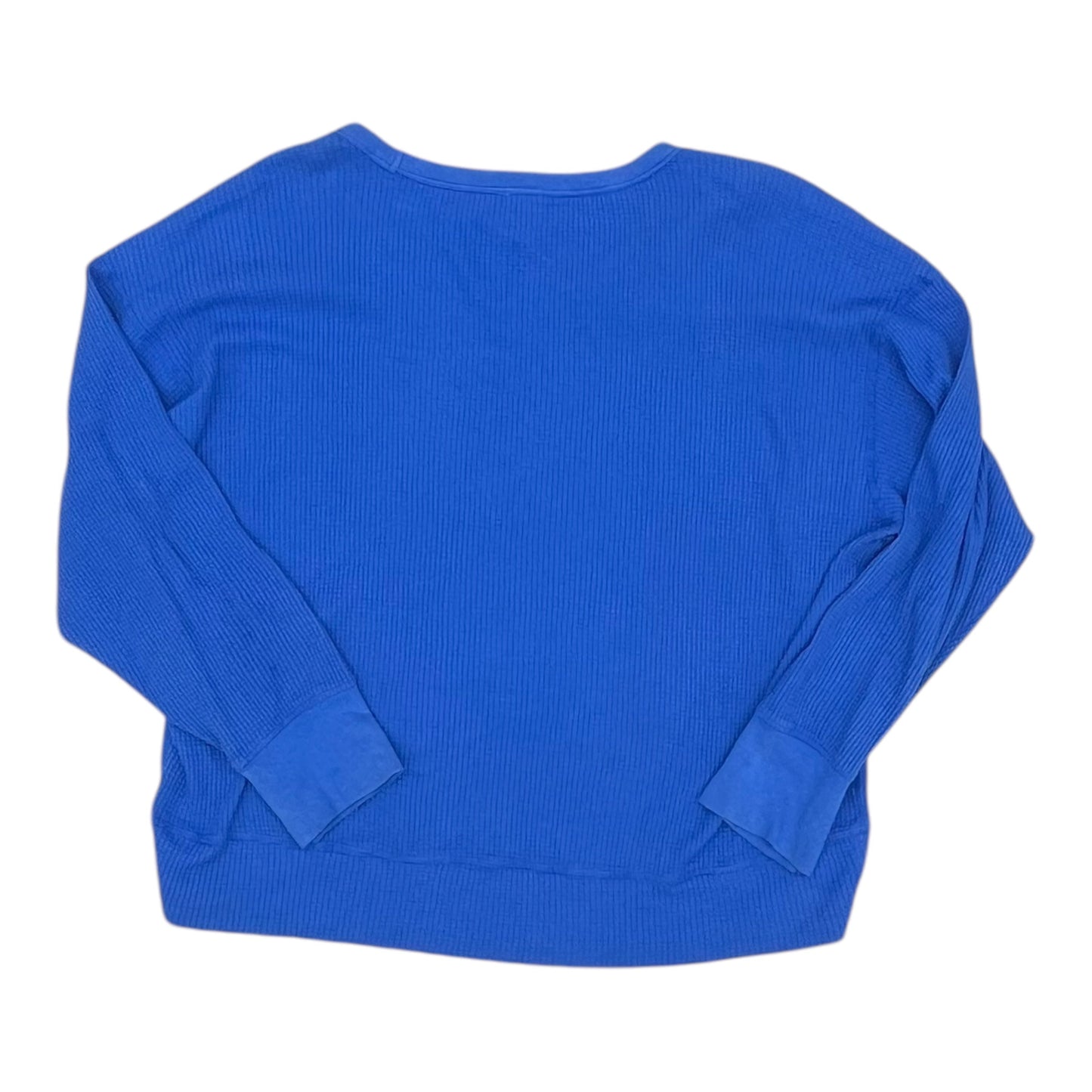 Athletic Top Ls Crewneck By Aerie In Blue, Size:L