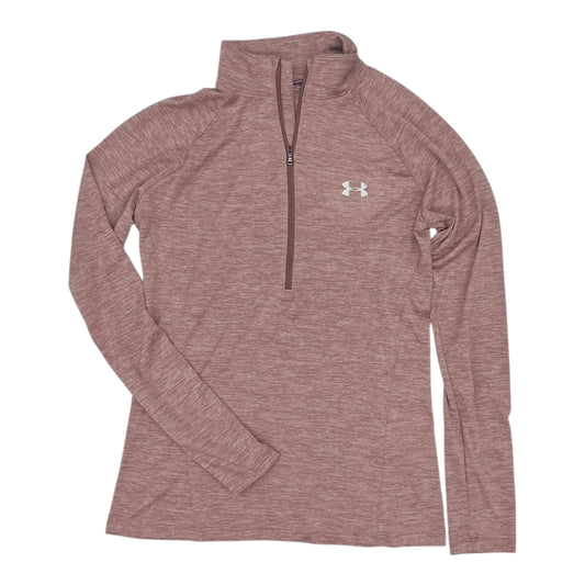 Athletic Top Ls Collar By Under Armour In Pink, Size:S