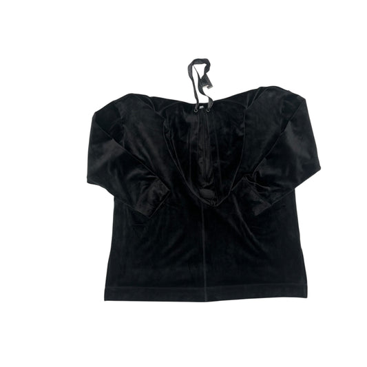 Sweatshirt Hoodie By Chicos In Black, Size:Xl