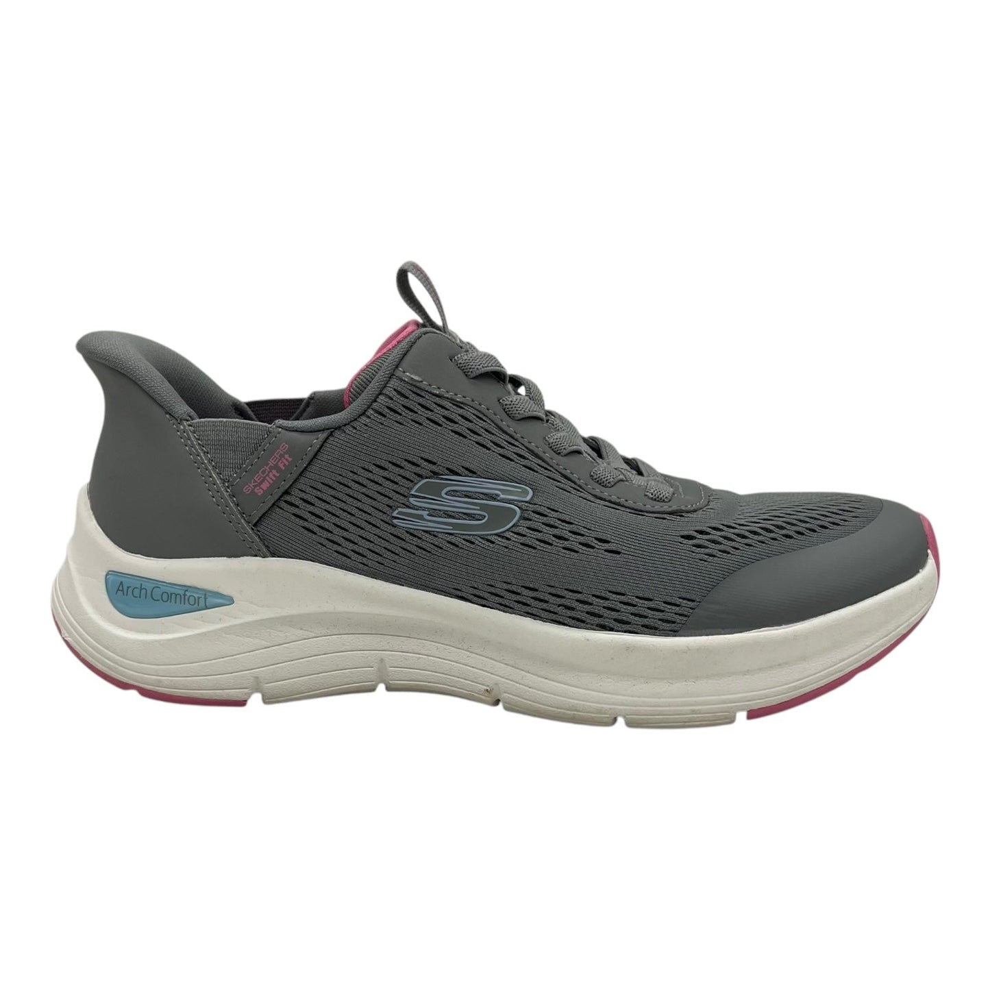 Shoes Sneakers By Skechers In Grey, Size:7.5