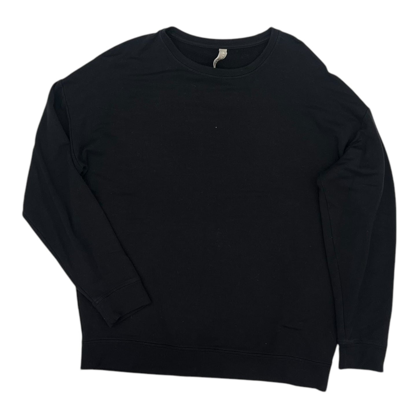 Athletic Top Ls Crewneck By Athleta In Black, Size:S