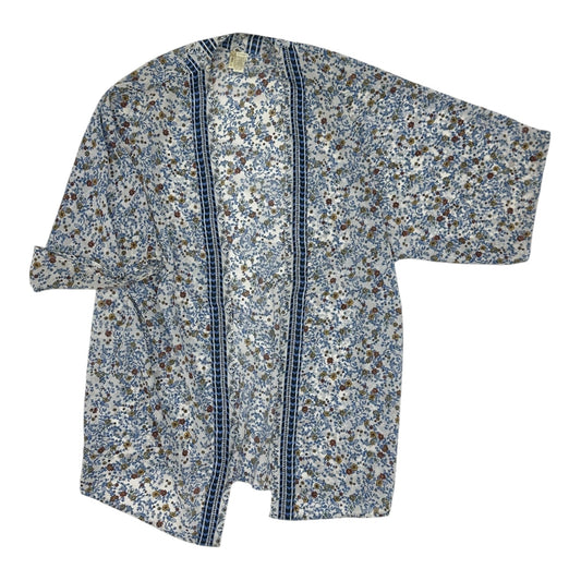 Kimono By Japna In Blue & White, Size:L