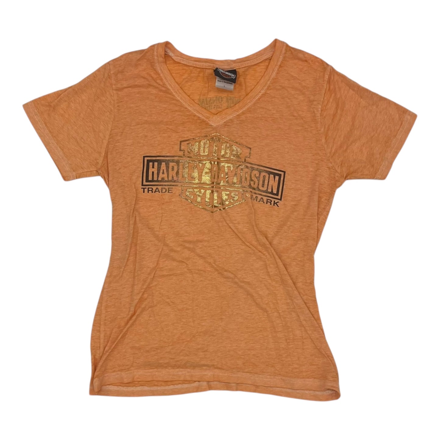 Top Ss By Harley Davidson In Orange, Size:L