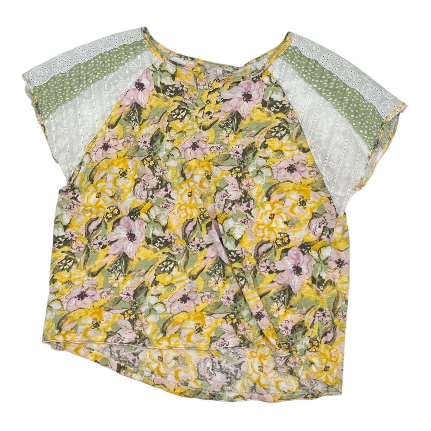 Top Ss By Cato In Yellow, Size:1X