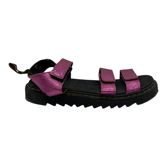 SANDALS FLATS by DR MARTENS In PINK, Size: 6