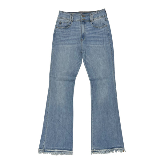 Jeans Flared By Kancan In Blue Denim, Size:10