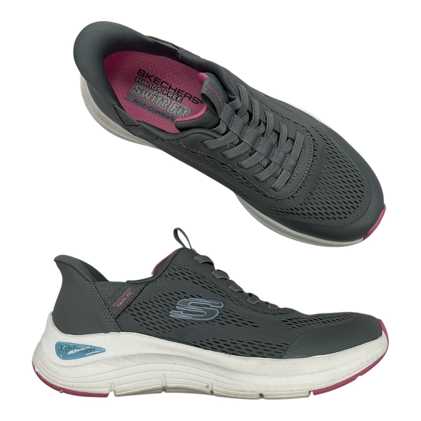 Shoes Sneakers By Skechers In Grey, Size:7.5