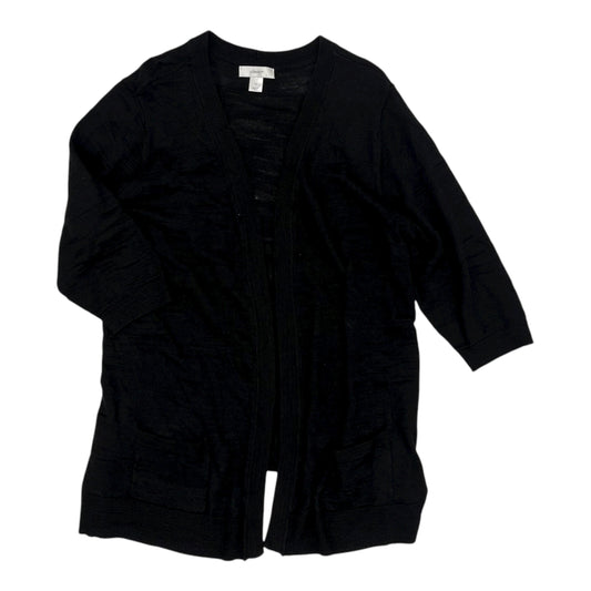 Cardigan By Cj Banks In Black, Size:1X