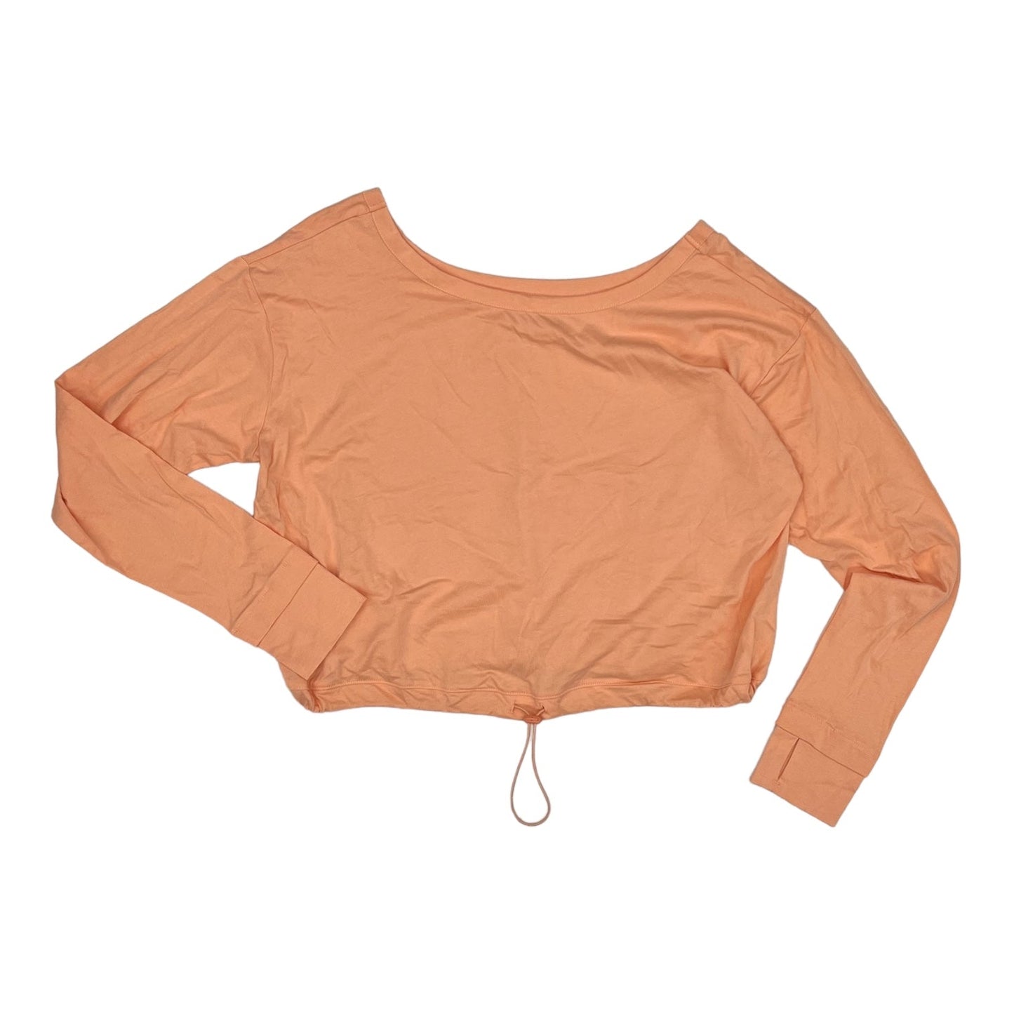 ORANGE ATHLETIC TOP LS CREWNECK by FLX Size:L