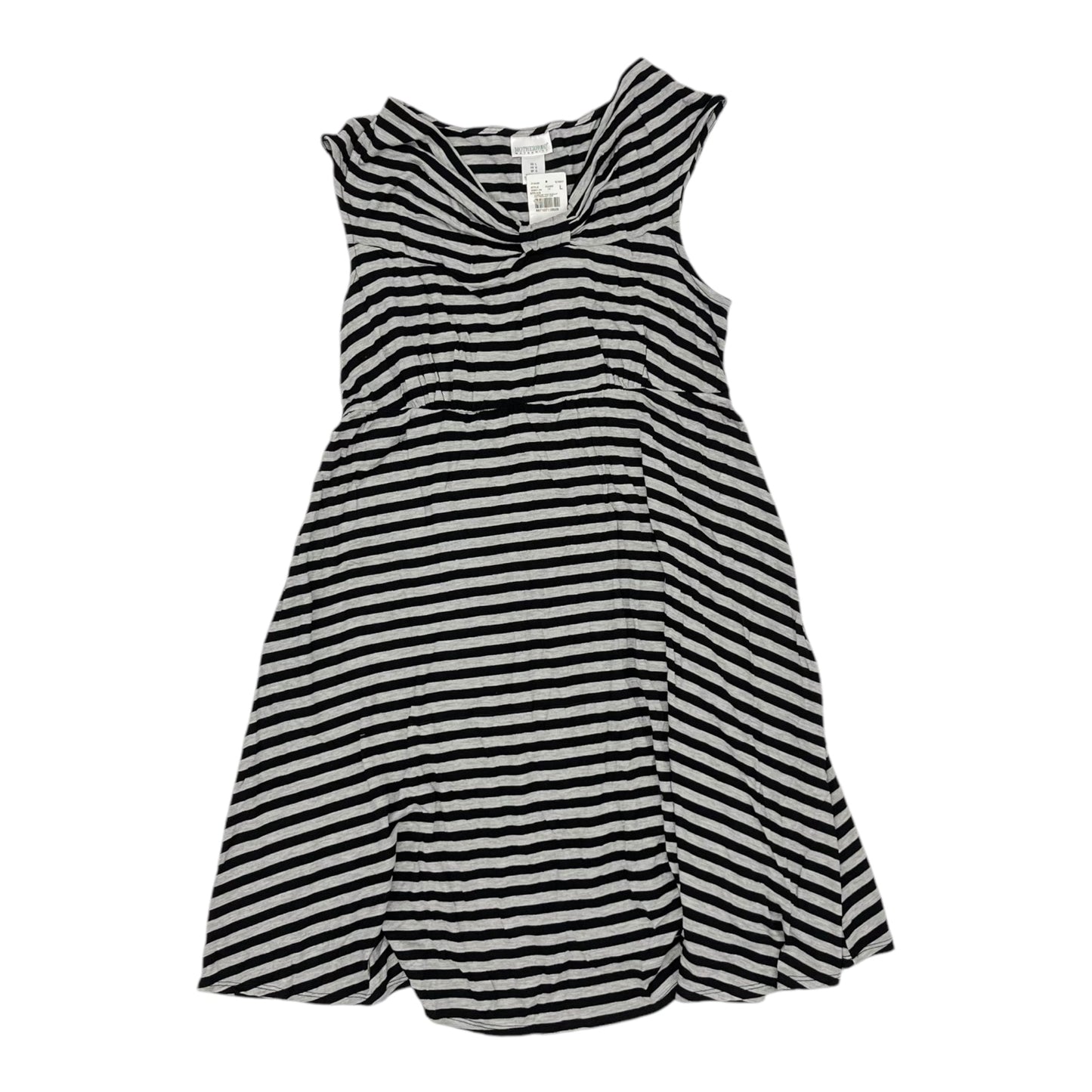 Mat Dress By Motherhood In Black & Grey, Size:L