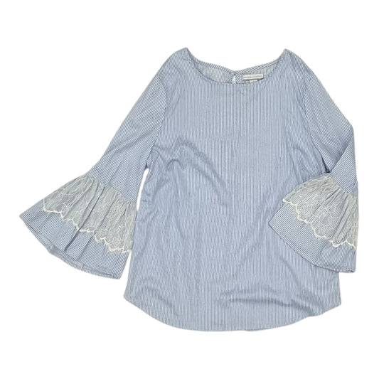 Top 3/4 Sleeve By New York And Co In Blue, Size:Xs