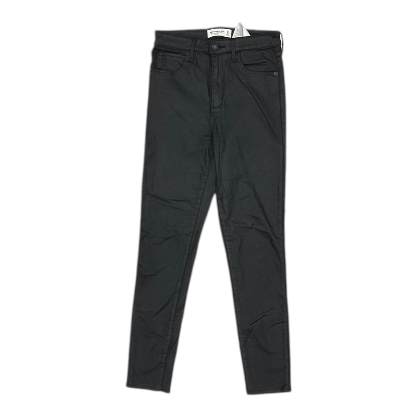 Jeans Skinny By Abercrombie And Fitch In Black Denim, Size:4