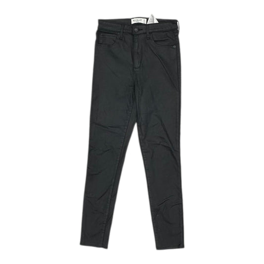 Jeans Skinny By Abercrombie And Fitch In Black Denim, Size:4
