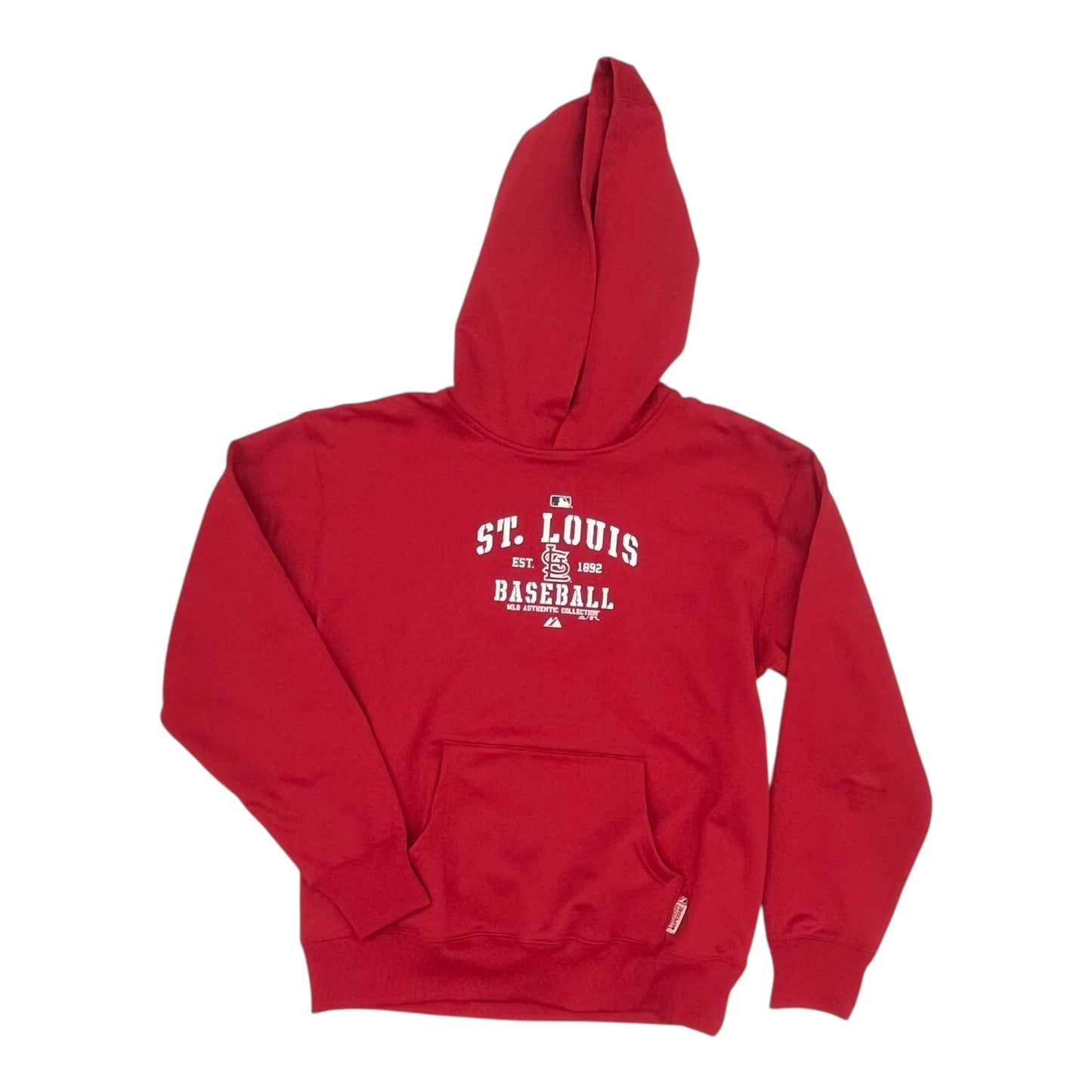 Athletic Sweatshirt Hoodie By Majestic In Red, Size:Xl