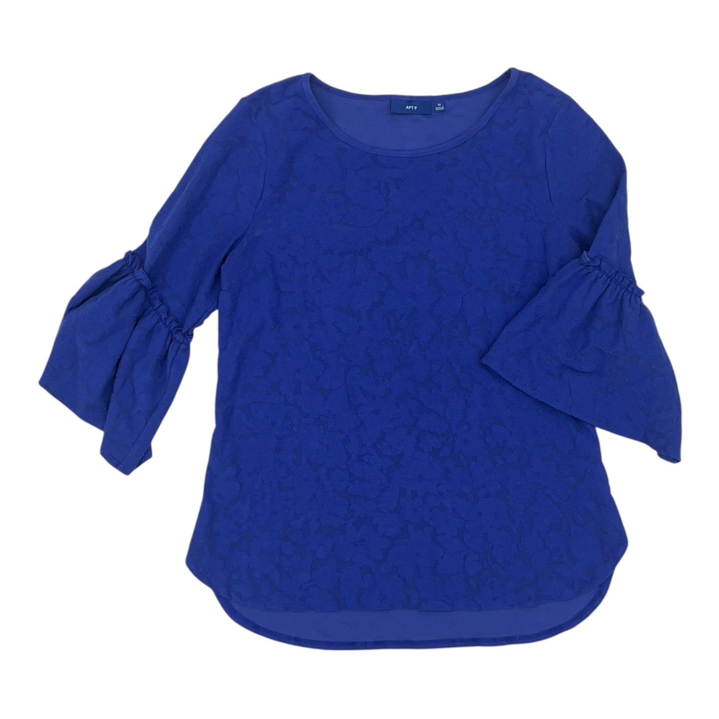 Top Ls Basic By Apt 9 In Blue, Size:M
