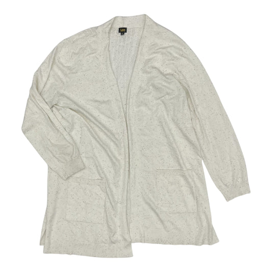 Cardigan By Lee In Cream, Size:1X