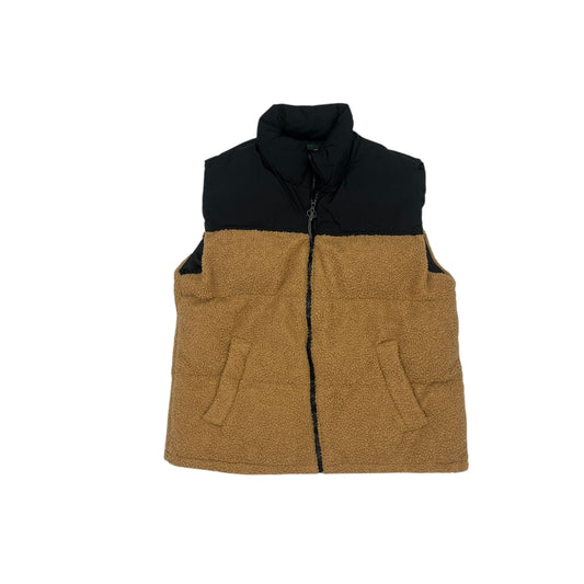 Vest Puffer & Quilted By Wild Fable In Black & Brown, Size:M