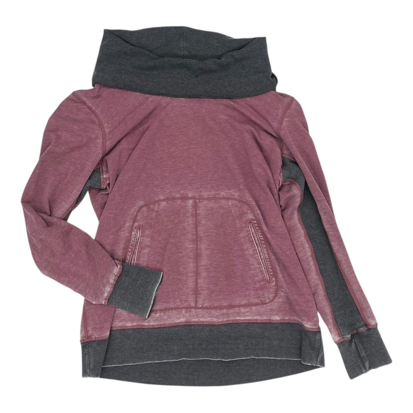 Sweatshirt Collar By Te Verde In Grey & Red, Size:Xl