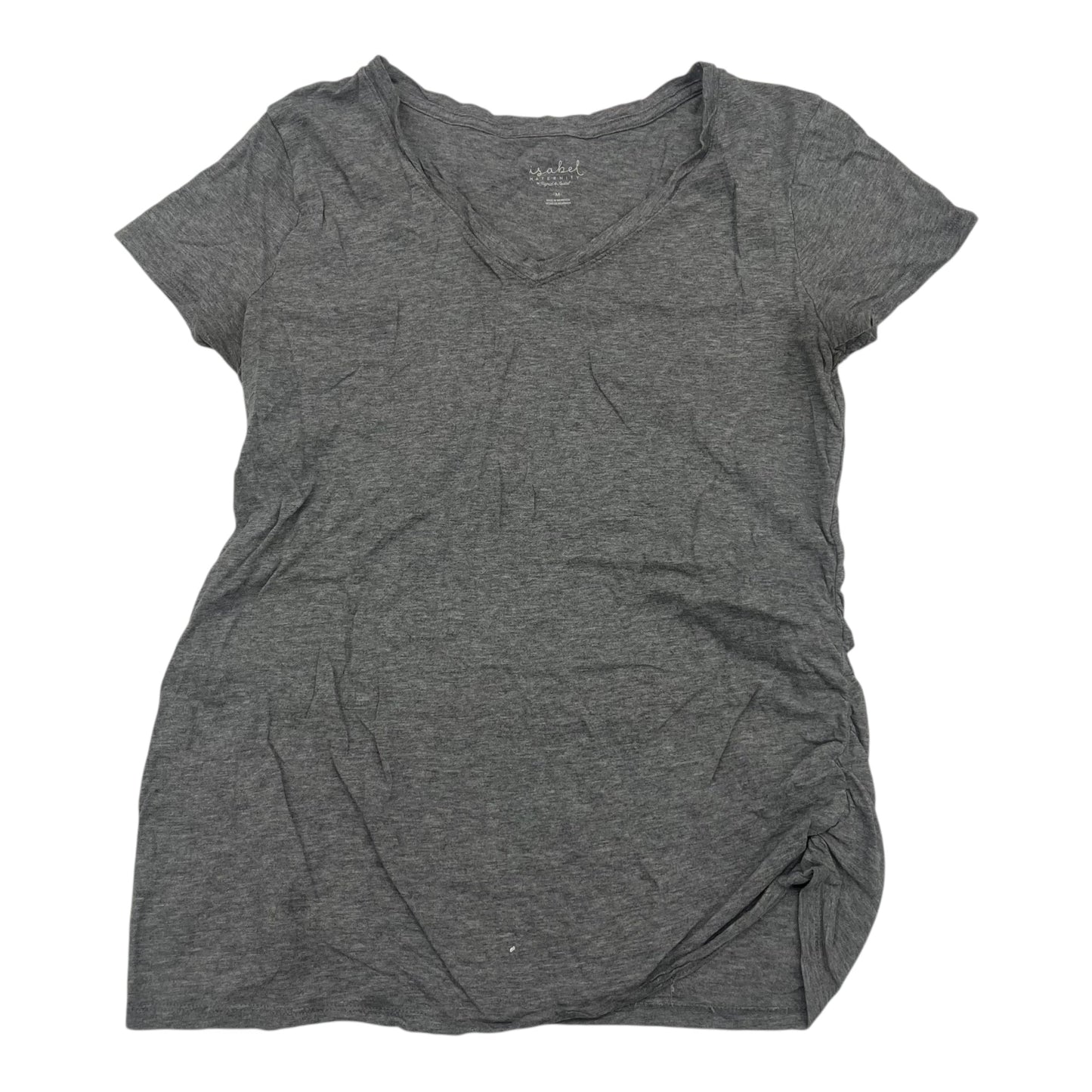 Mat Top Ss By Isabel Maternity In Grey, Size:M