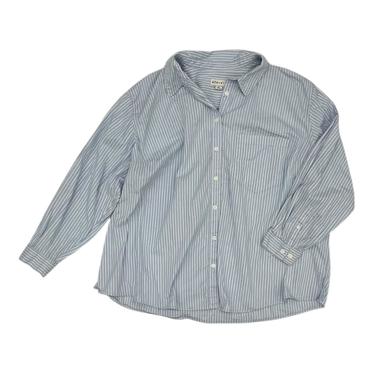 Top Ls By Ava & Viv In Blue, Size:2X