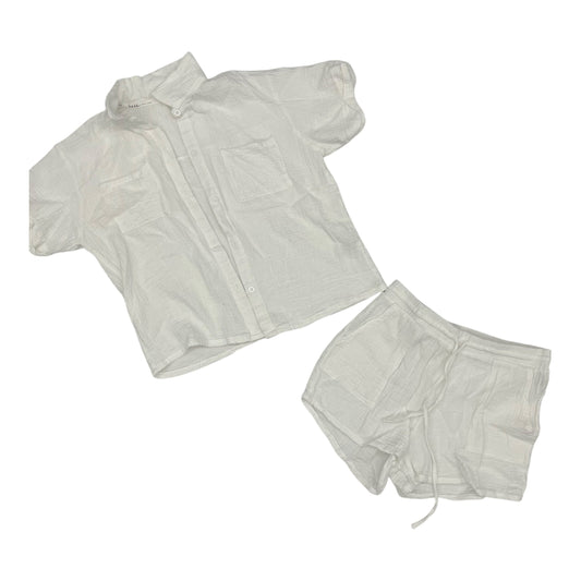 Lounge Set Shorts By Nicole By Nicole Miller In White, Size:M