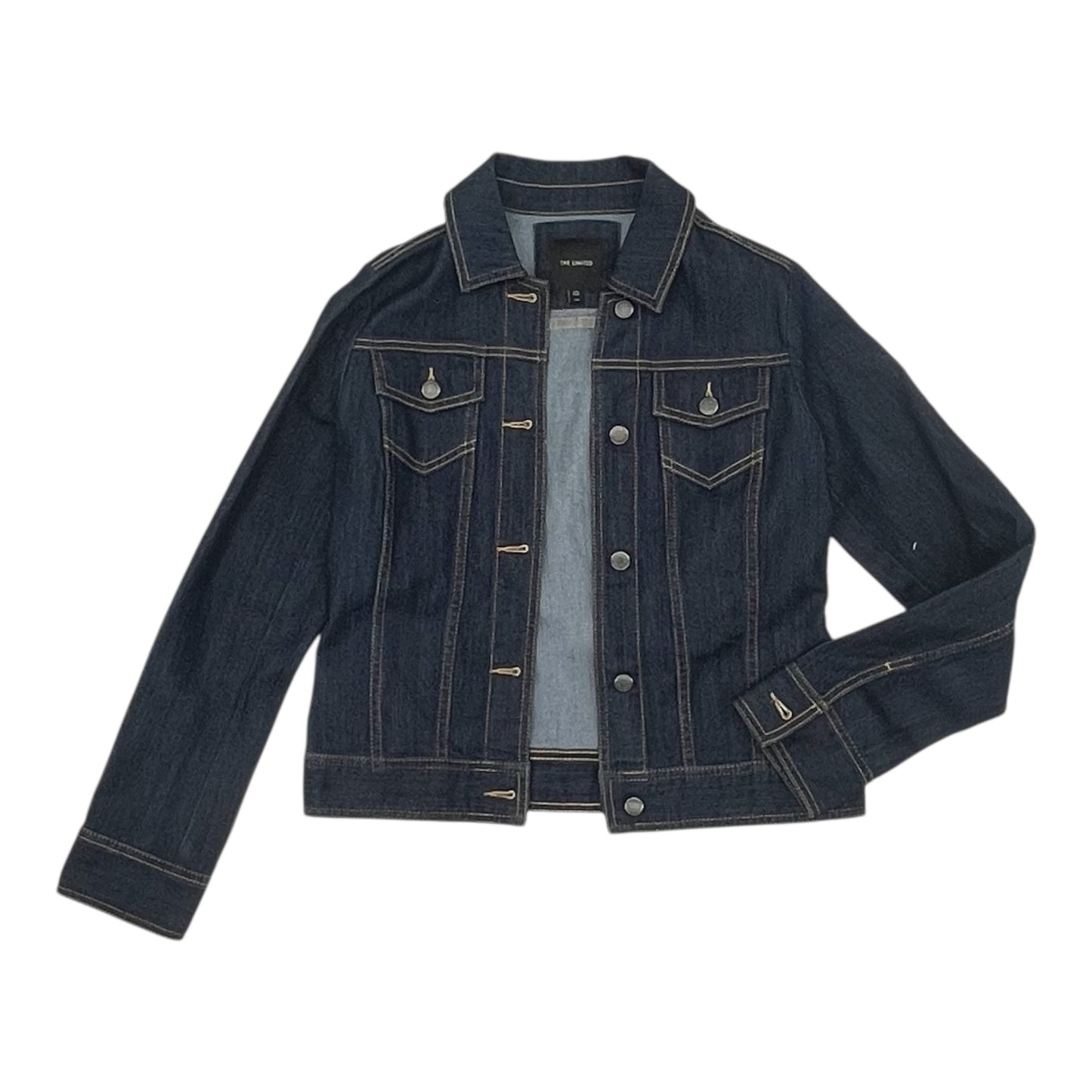 Jacket Denim By Limited In Blue Denim, Size:S