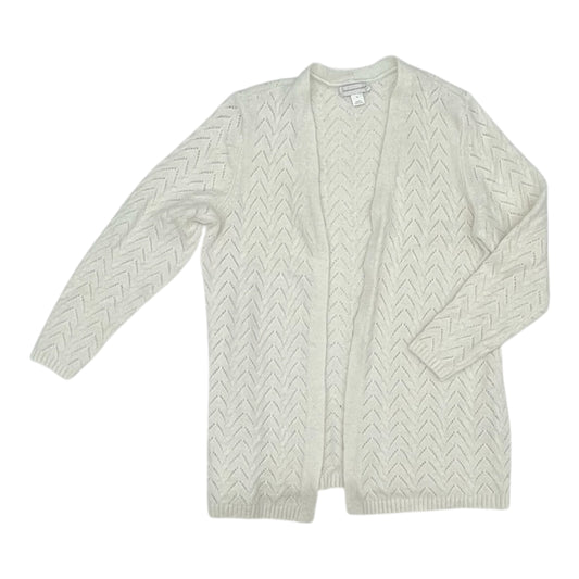 Sweater Cardigan By Christopher And Banks In Cream, Size:Xl