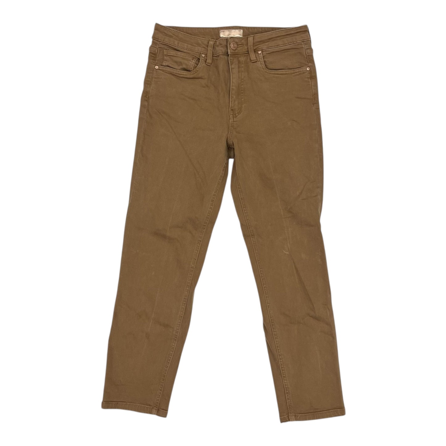 Jeans Straight By Kut In Tan Denim, Size:4