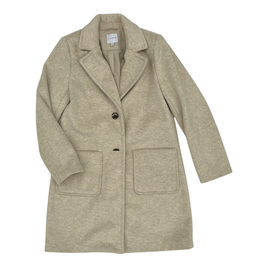 Coat Peacoat By Cyrus Knits In Tan, Size:M