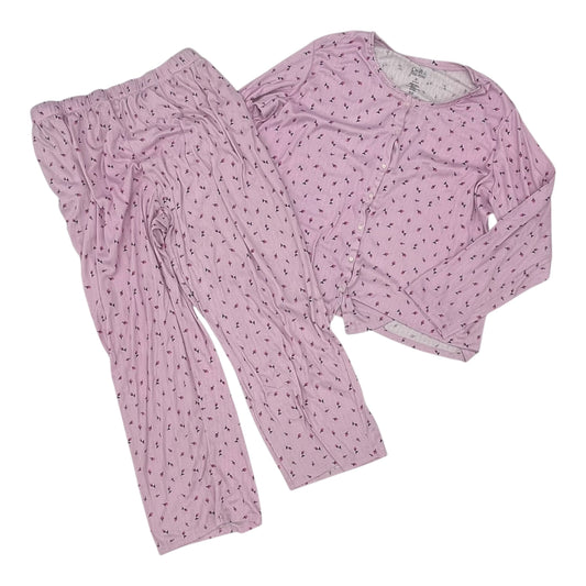 Pajamas 2Pc By Croft And Barrow In Pink, Size:2X