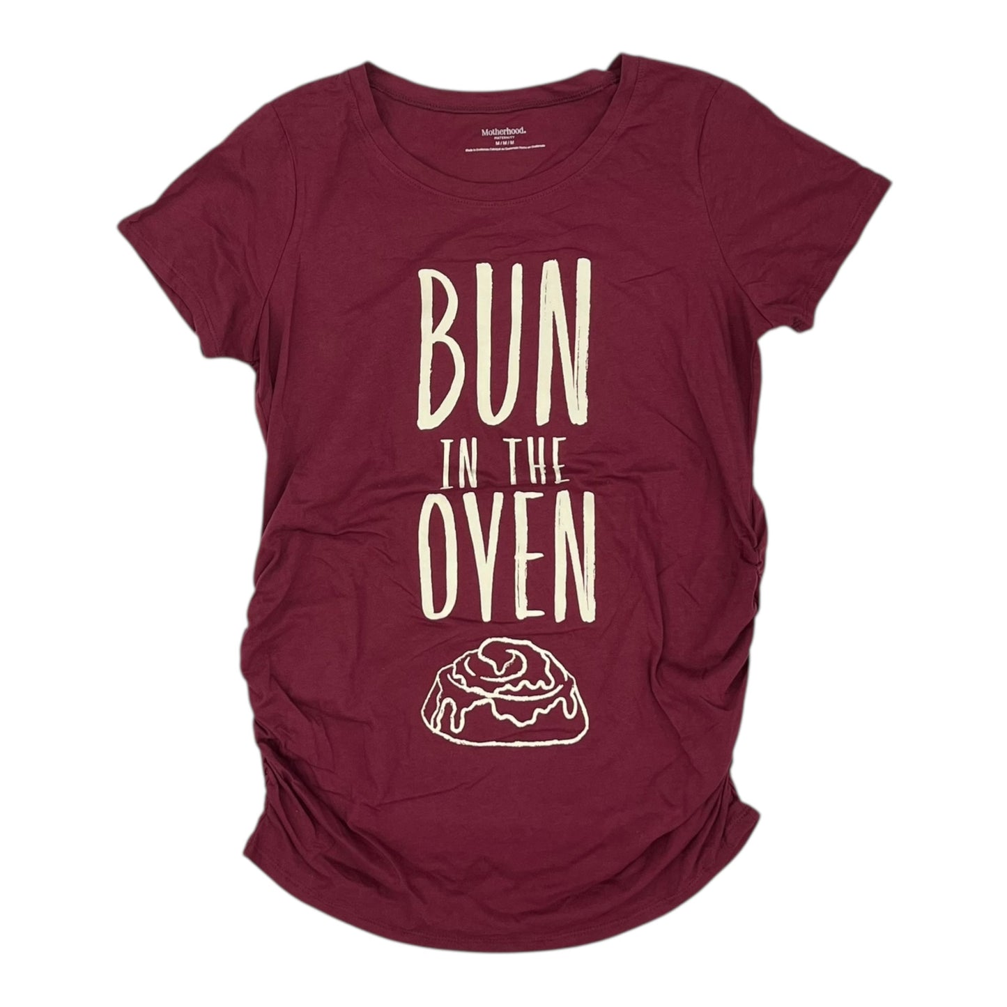 Mat Top Ss By Motherhood In Red, Size:M