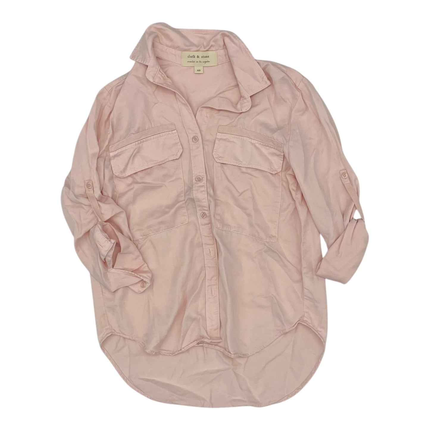 Top Ls By Cloth & Stone In Pink, Size:Xs