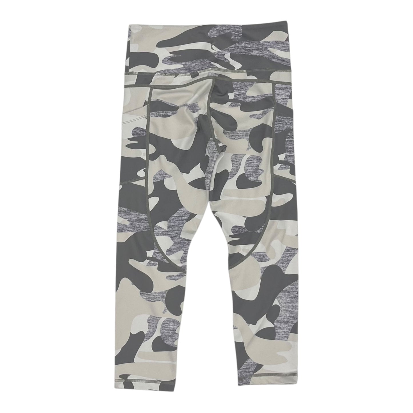 Athletic Leggings Capris By Zyia In Grey, Size:M