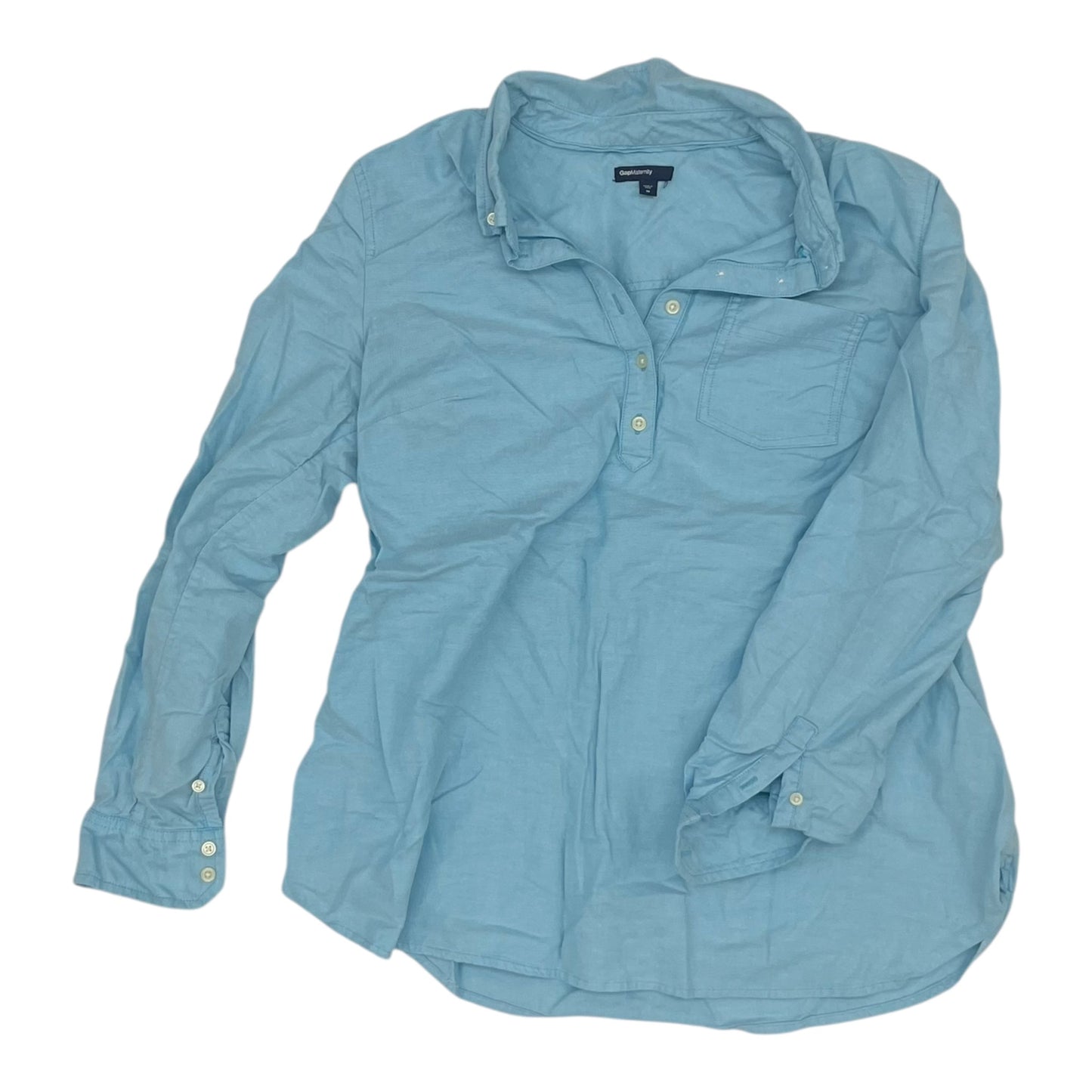 Mat Top Ls By Gap In Blue, Size:M