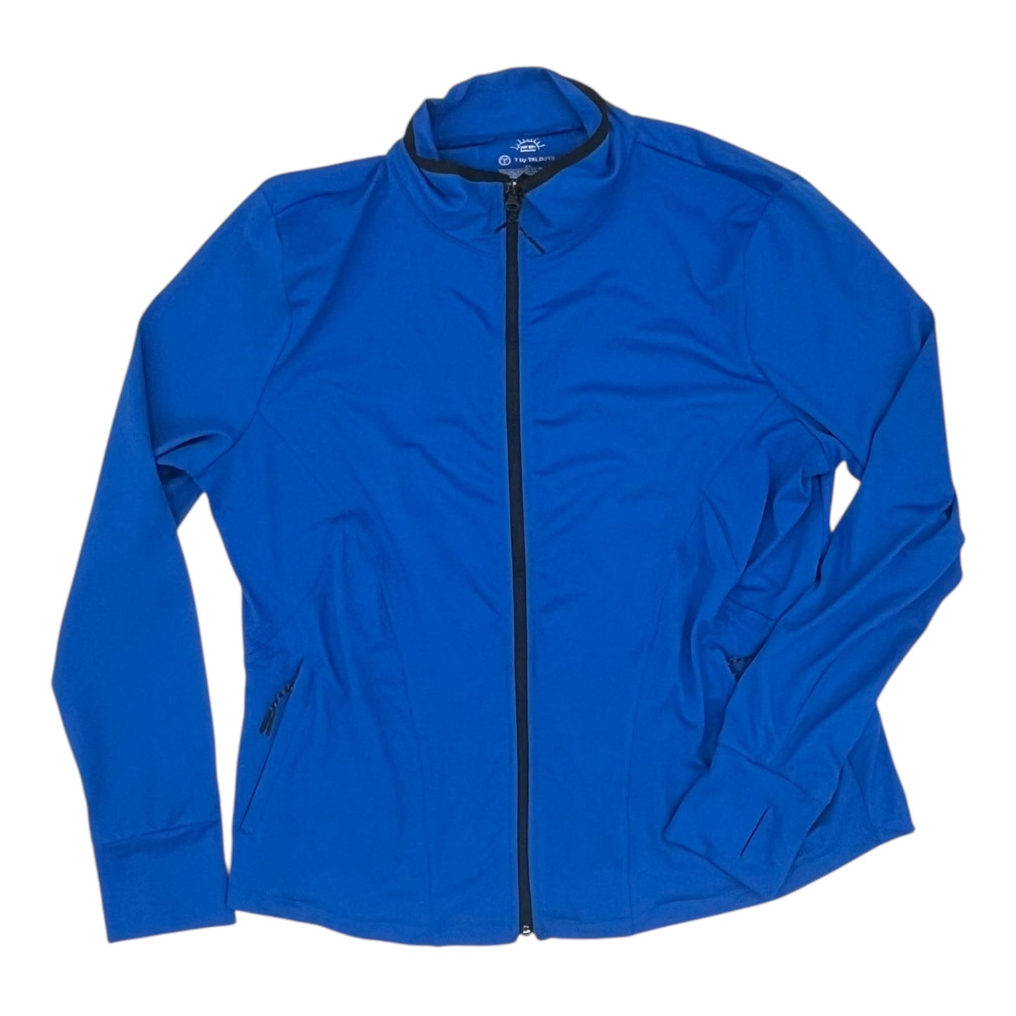 Athletic Jacket By Talbots In Blue, Size:Xl