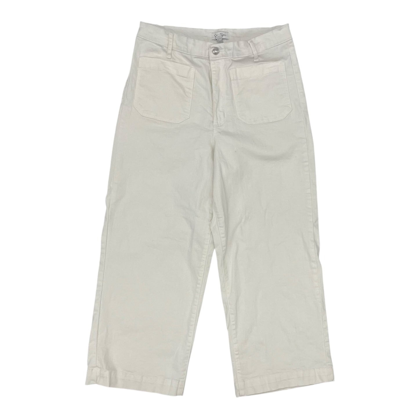 Jeans Wide Leg By Jessica Simpson In White Denim, Size:10