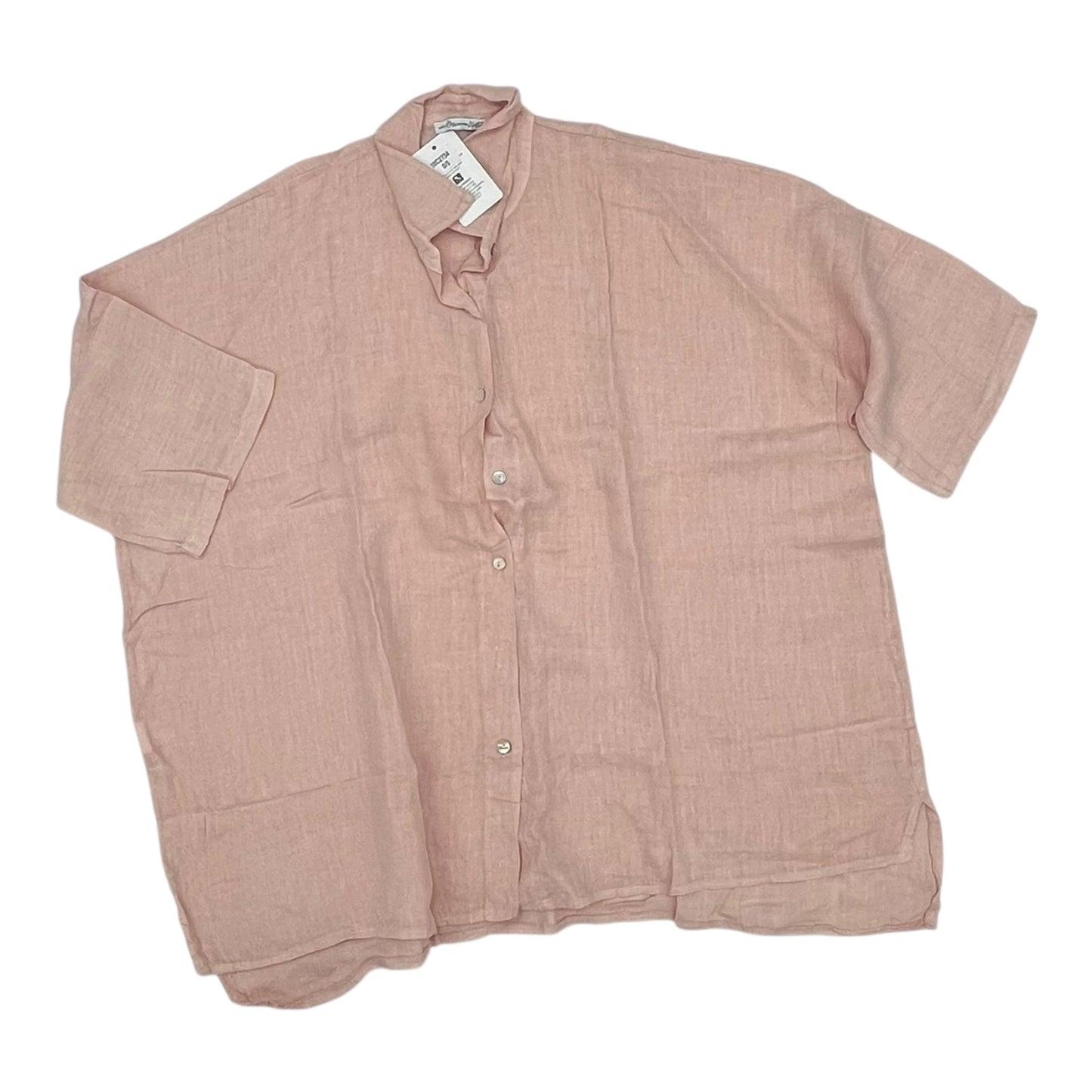 Tunic 3/4 Sleeve By Cmc In Pink, Size:Osfm